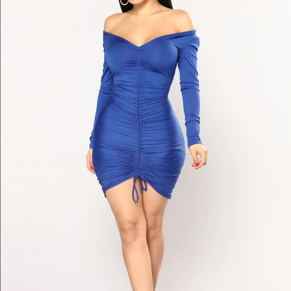 Fashion Nova Ruched Dress